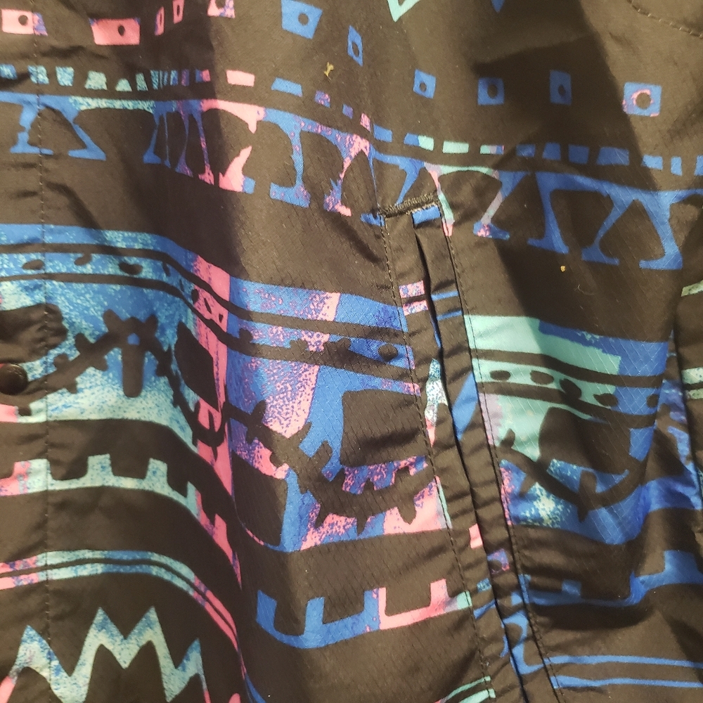 Herschel Voyage Coach Jacket Hoffman ZigZag Rain Wind Unisex Packable Size M - Picture 8 of 15